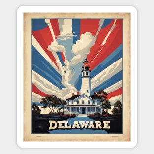 Delaware United States of America Tourism Vintage Poster Sticker